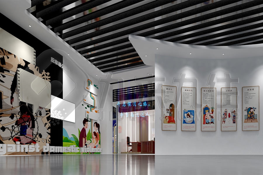 法制教育基地建設，法制教育展廳產(chǎn)品，法院法制教育展廳平面設計