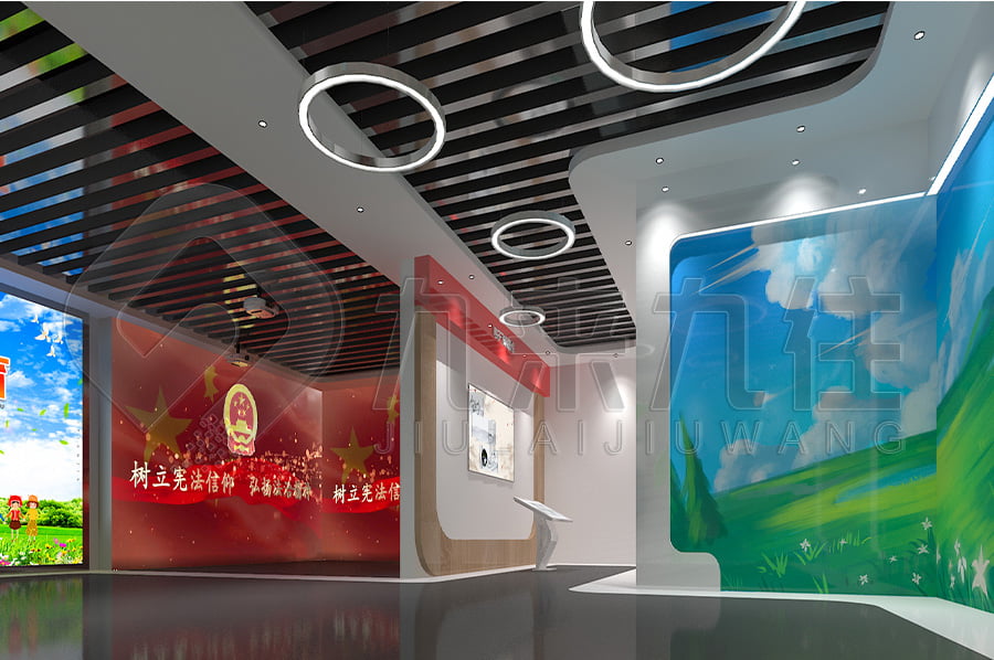 法治宣傳展廳，法治示范展廳升級改造，法院法制展廳設(shè)計布局