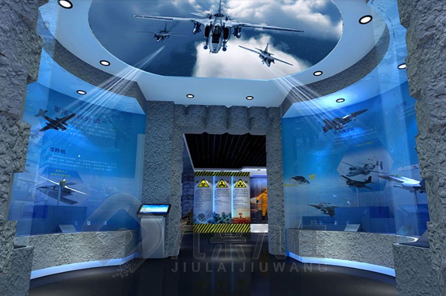智慧防空教育體驗館設計,數(shù)字化防空知識展館建設,多媒體防空教育展覽館設計公司