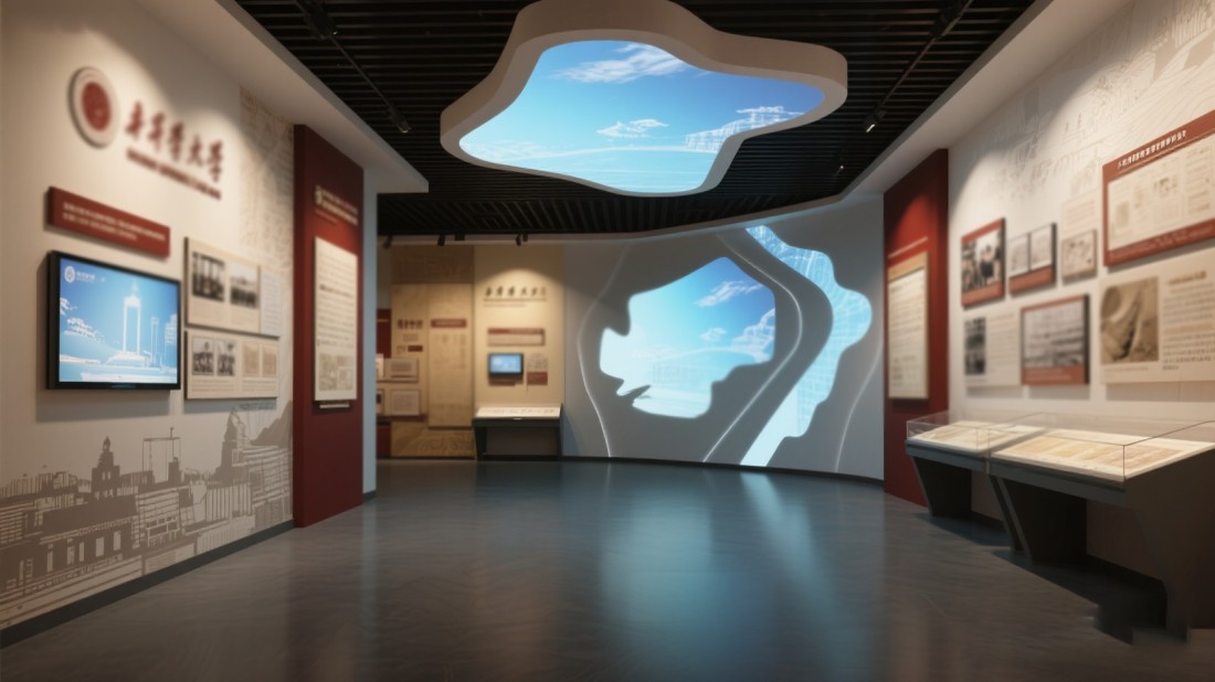 學(xué)校校史館設(shè)計(jì)，校史展館