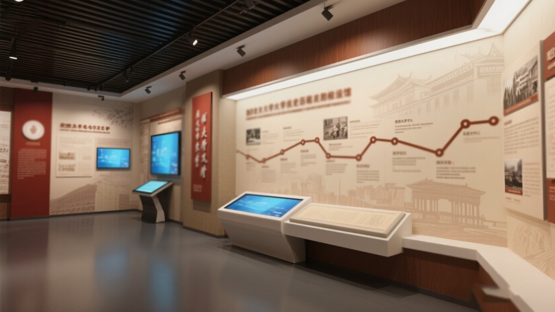 校史館改造，校史展館